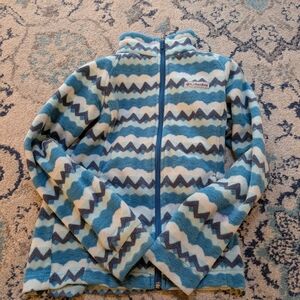 Columbia Kids Zigzag Fleece Jacket - Size M 10/12